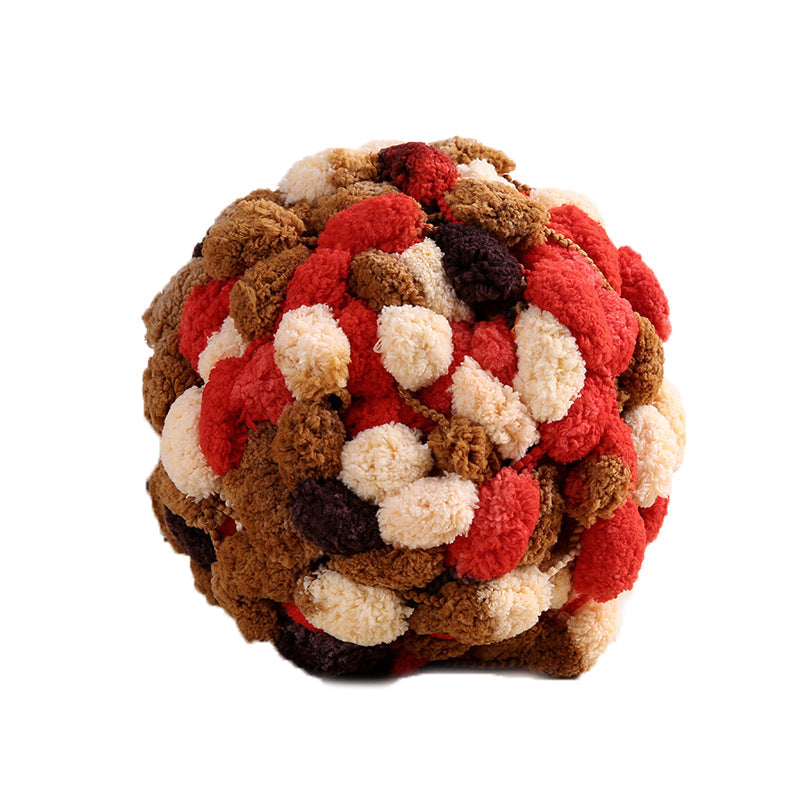 Vinter gør-det-selv flettet groft perleuld (6 STK)