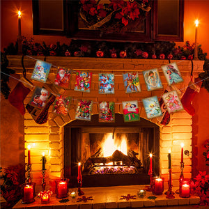 Julebanner i vintage-stil