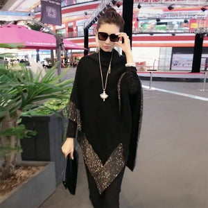 Skinnende uldsjal (Dame)