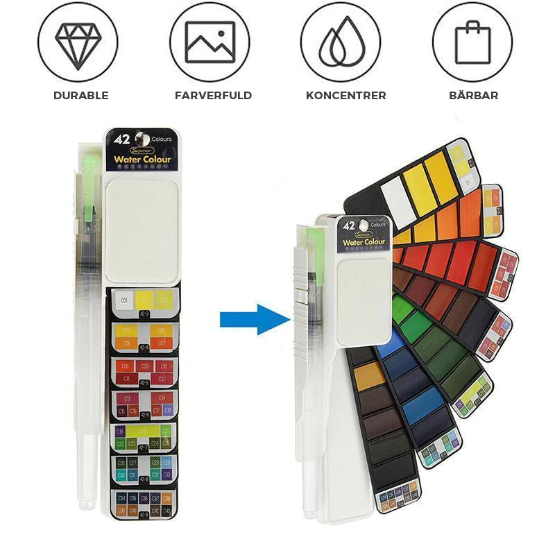 Solid Gouache-pigment palete - lad din kreativitet komme til udtryk!