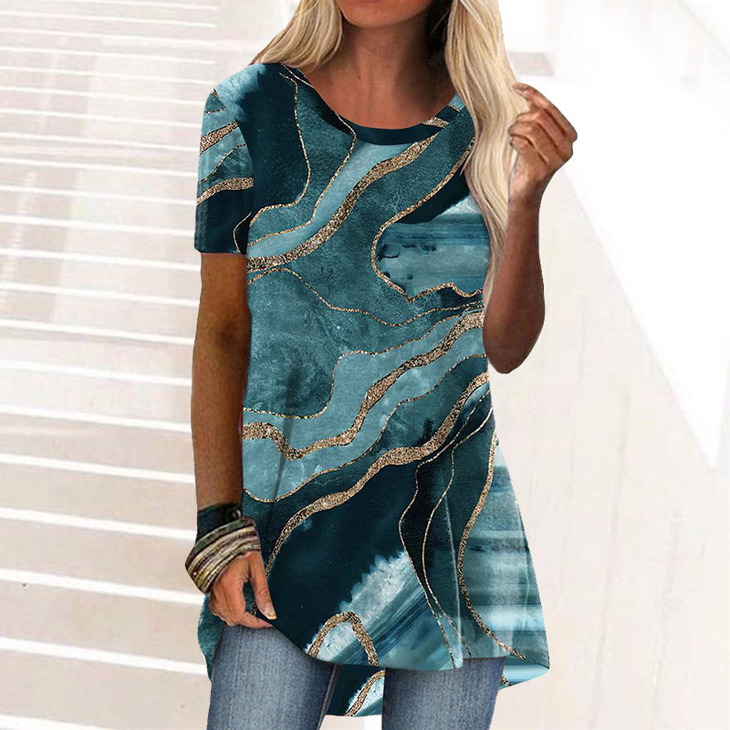 Kortærmet T-shirt med vintage print