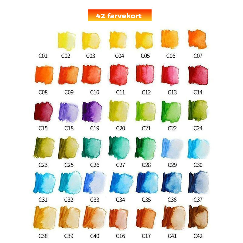 Solid Gouache-pigment palete - lad din kreativitet komme til udtryk!