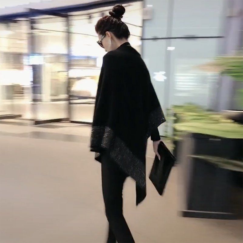 Skinnende uldsjal (Dame)