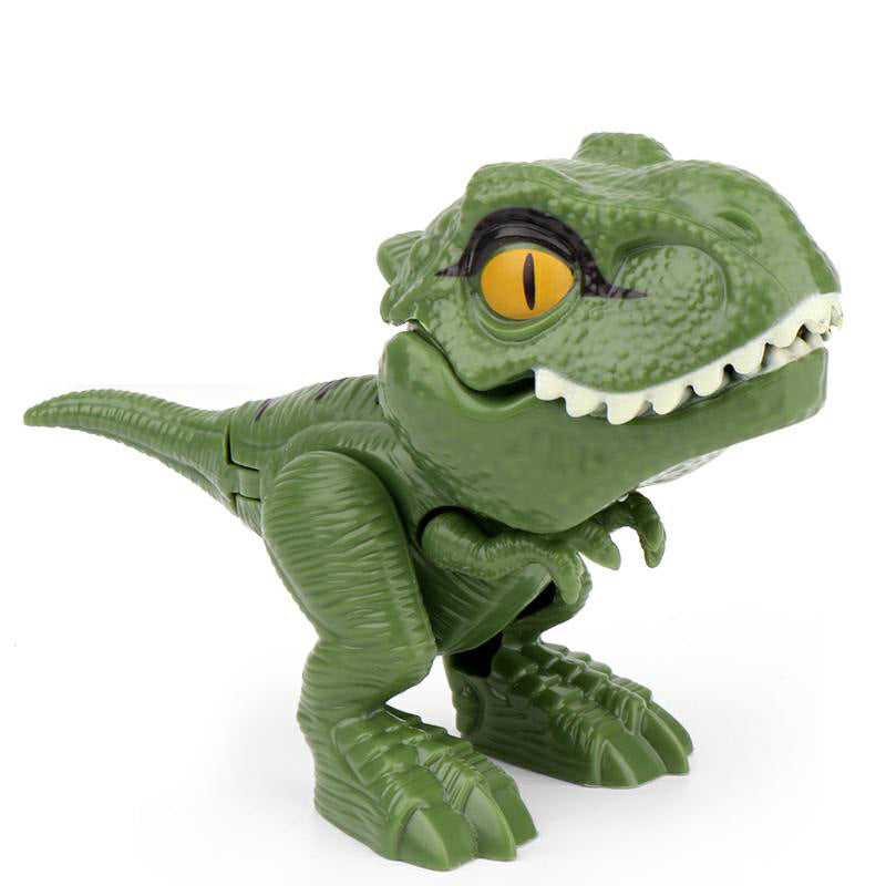 Fingerbidende Dinosaur-animeret actionfigurs legetøj
