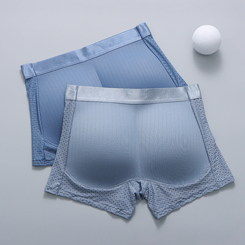 Ventilerende herreunderbukser i nylon og issilke