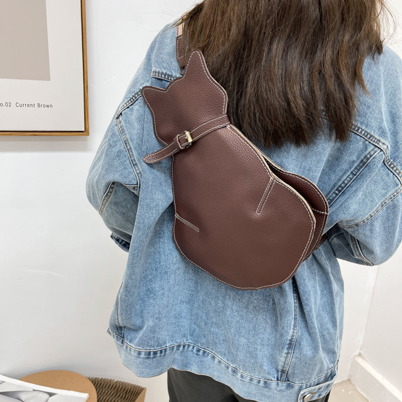 Katteformet Crossbody Taske