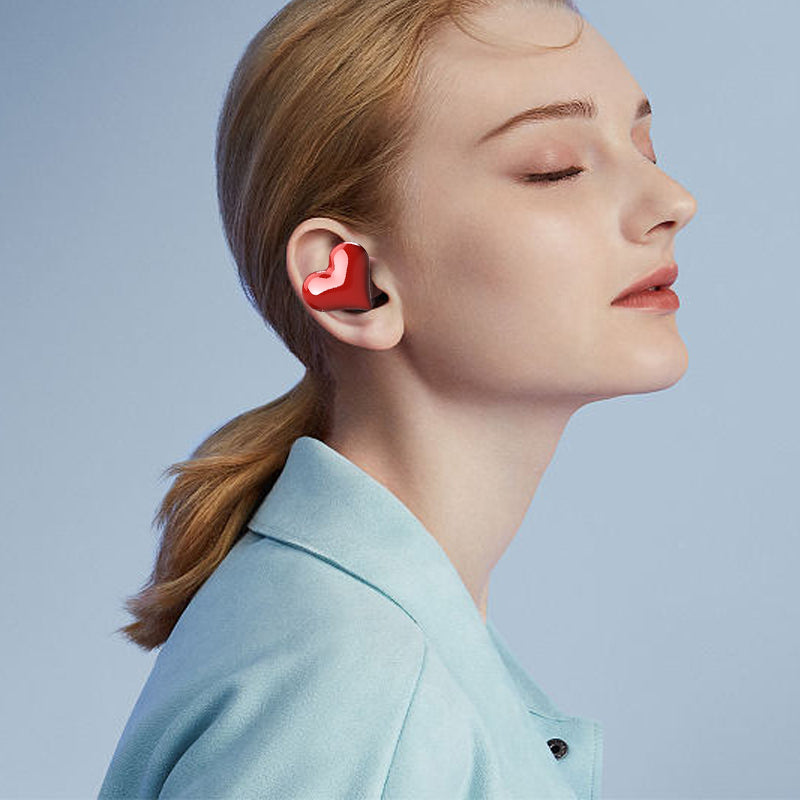 Trådløse hjerteformede Bluetooth-øretelefoner