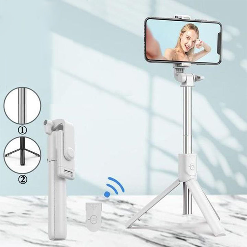 Bluetooth fjernbetjening Selfie Stick stativ