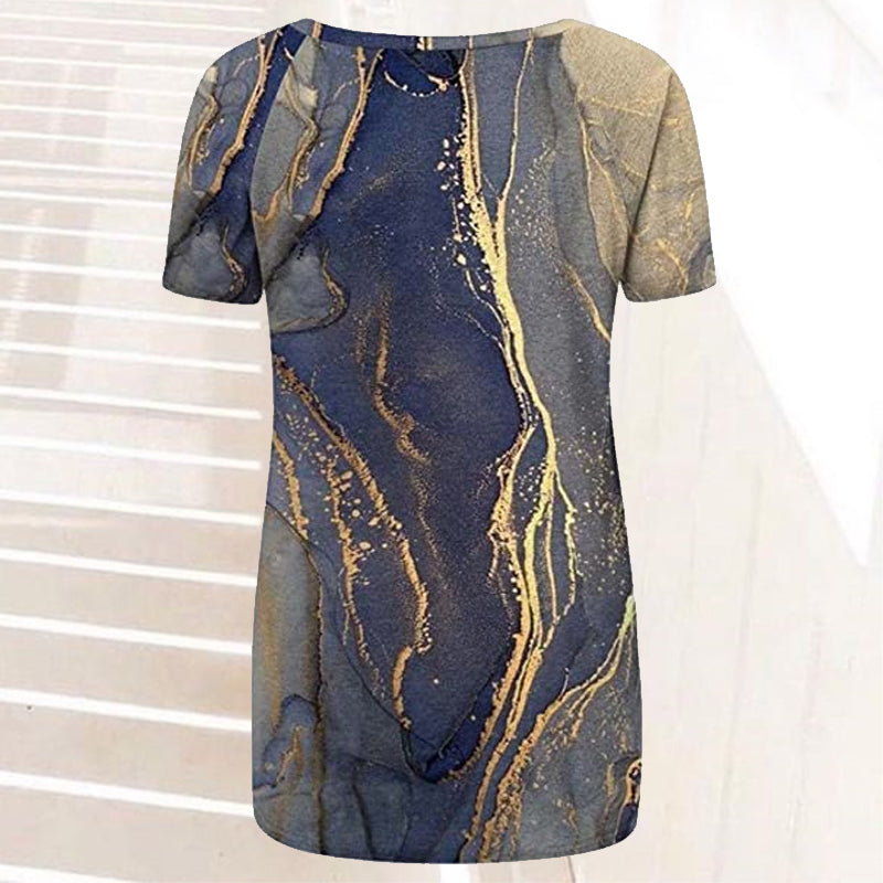 Vintage Print Short Sleeve T-Shirt