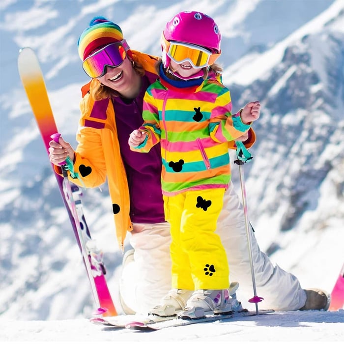 Selvklæbende reparationsplastre til dunjakker