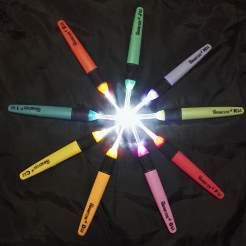 LED hæklesæt (9 stk)