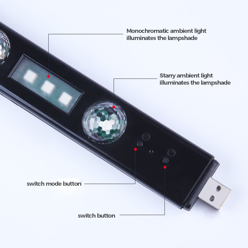 USB genopladelige farverige LED dekorationslys