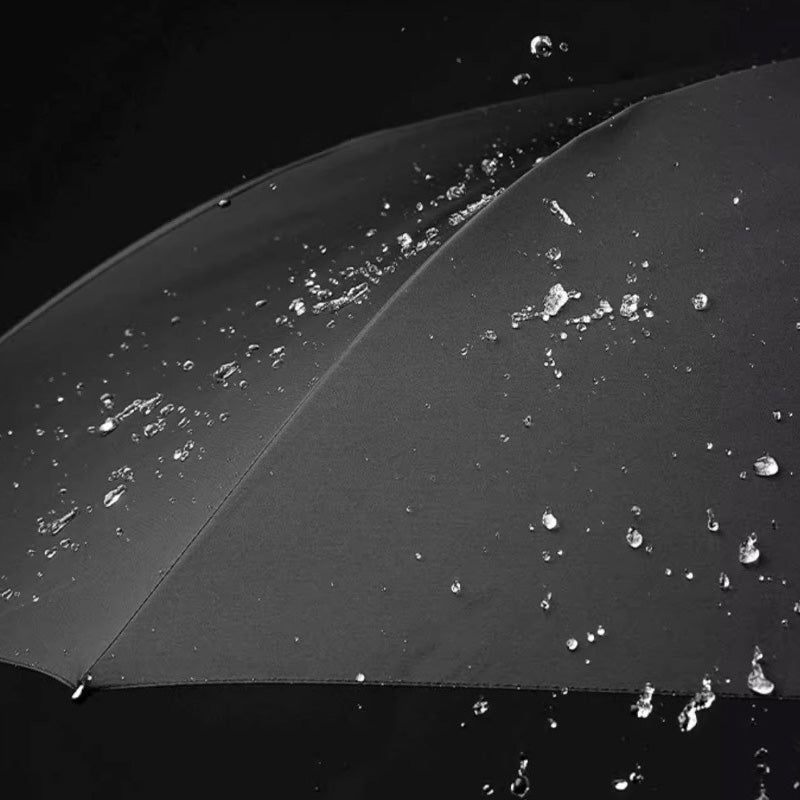 Trefoldig Selvåbnende og -lukkende paraply med spænde