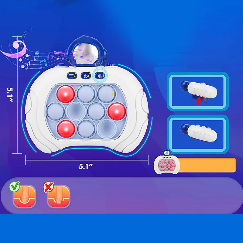 Mini spilkonsol med farvekodespil