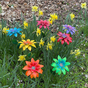Blomsterhavedekoration i metal
