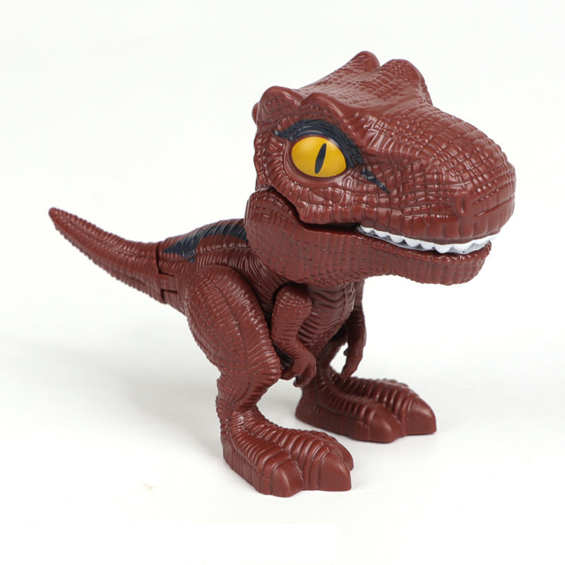 Fingerbidende Dinosaur-animeret actionfigurs legetøj