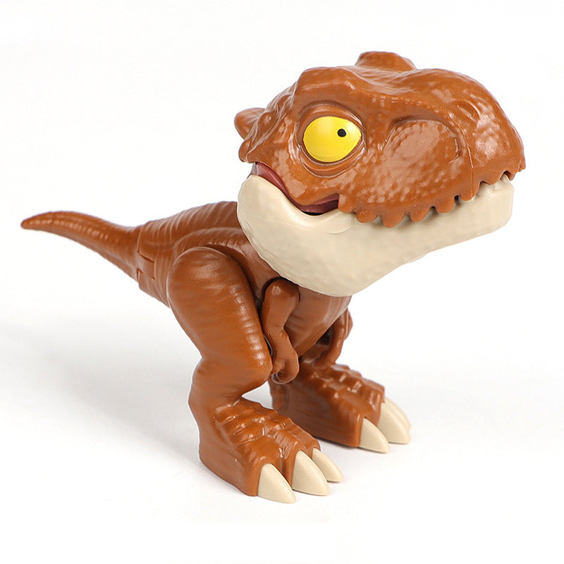 Fingerbidende Dinosaur-animeret actionfigurs legetøj