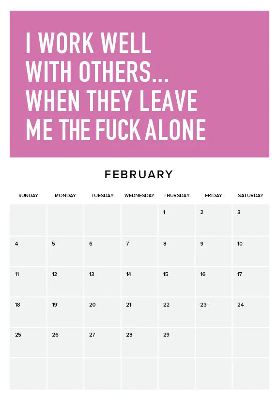 Det er hårdt at være voksen 2024-kalender