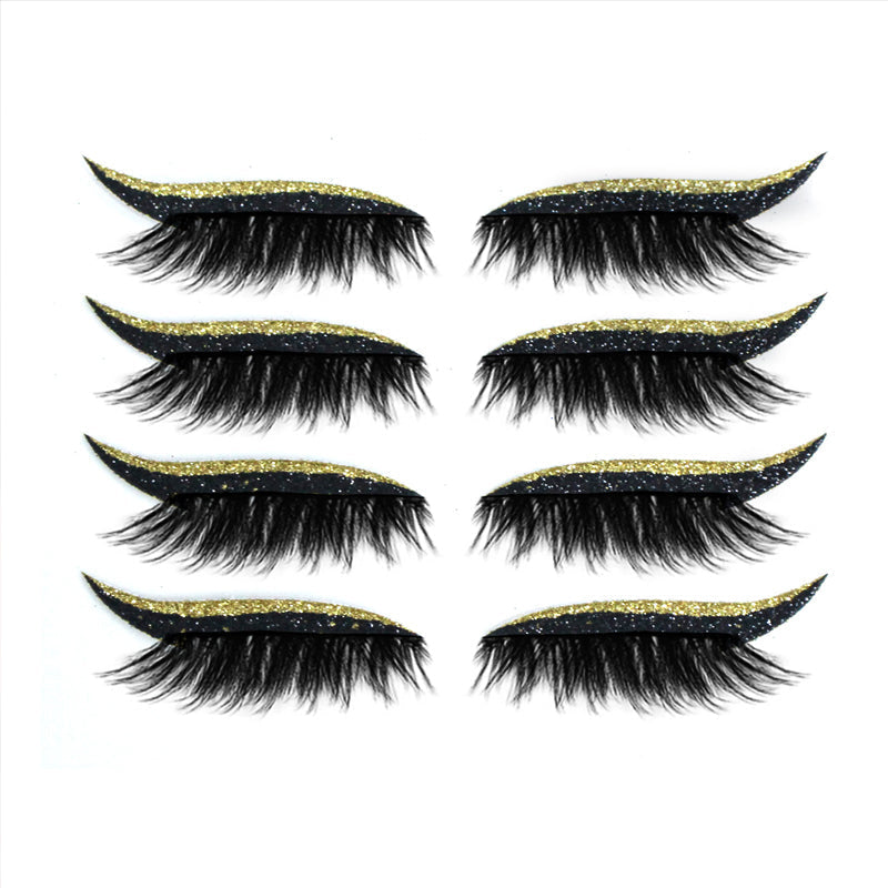 Vandtæt og genanvendelig eyeliner og øjenvipper klistermærke