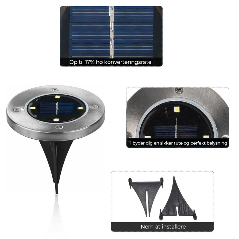 LED Solar baglygte