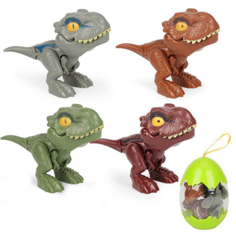 Fingerbidende Dinosaur-animeret actionfigurs legetøj