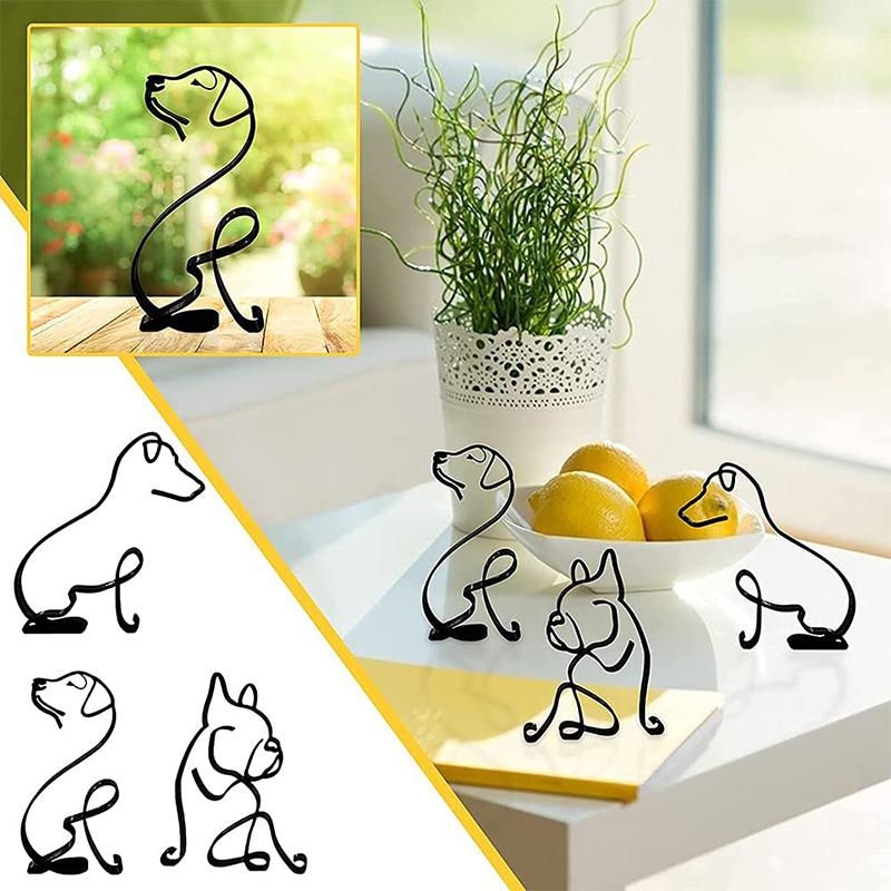 Hund minimalistisk kunstskulptur