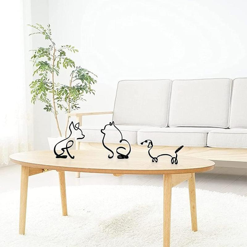 Hund minimalistisk kunstskulptur