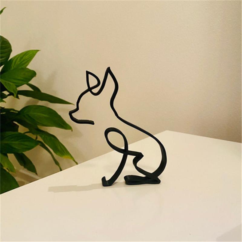 Hund minimalistisk kunstskulptur