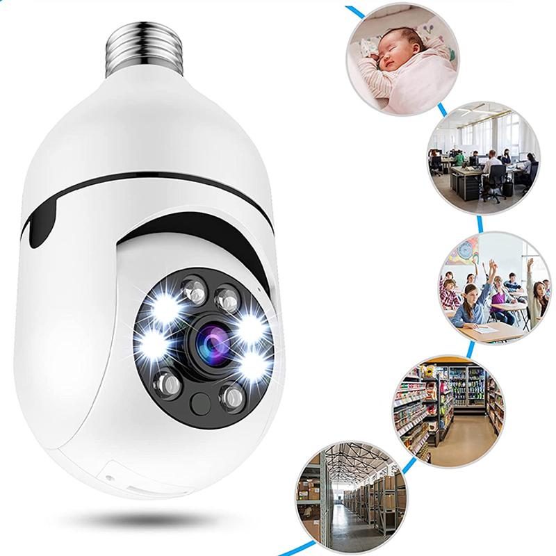 Automatisk sporing Trådløst trådløst 360° panoramalys-kamera