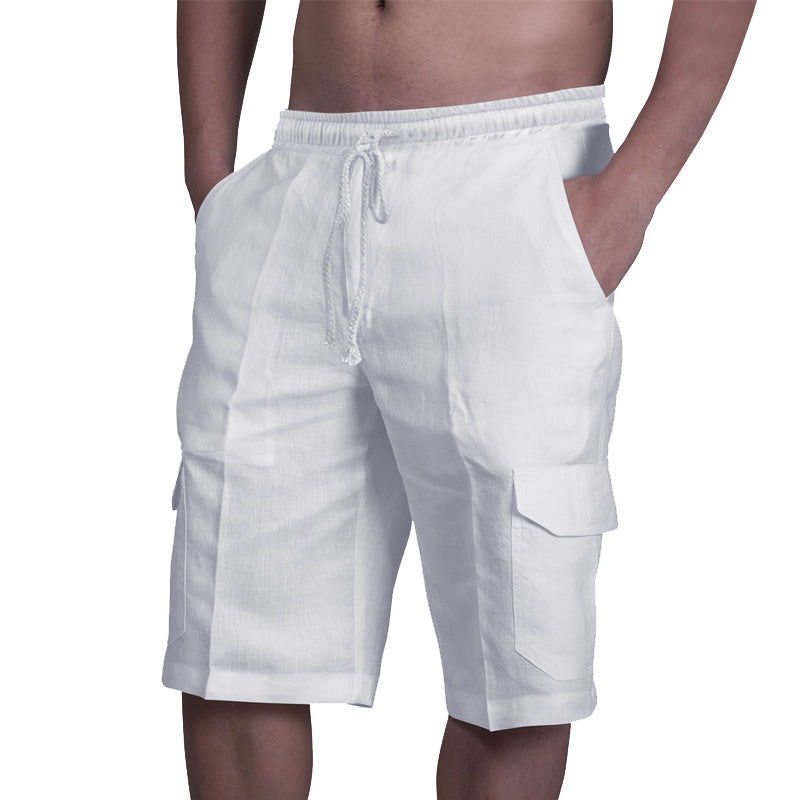 Afslappede linnedshorts (Herre)