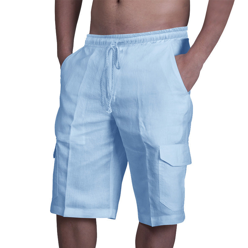 Afslappede linnedshorts (Herre)