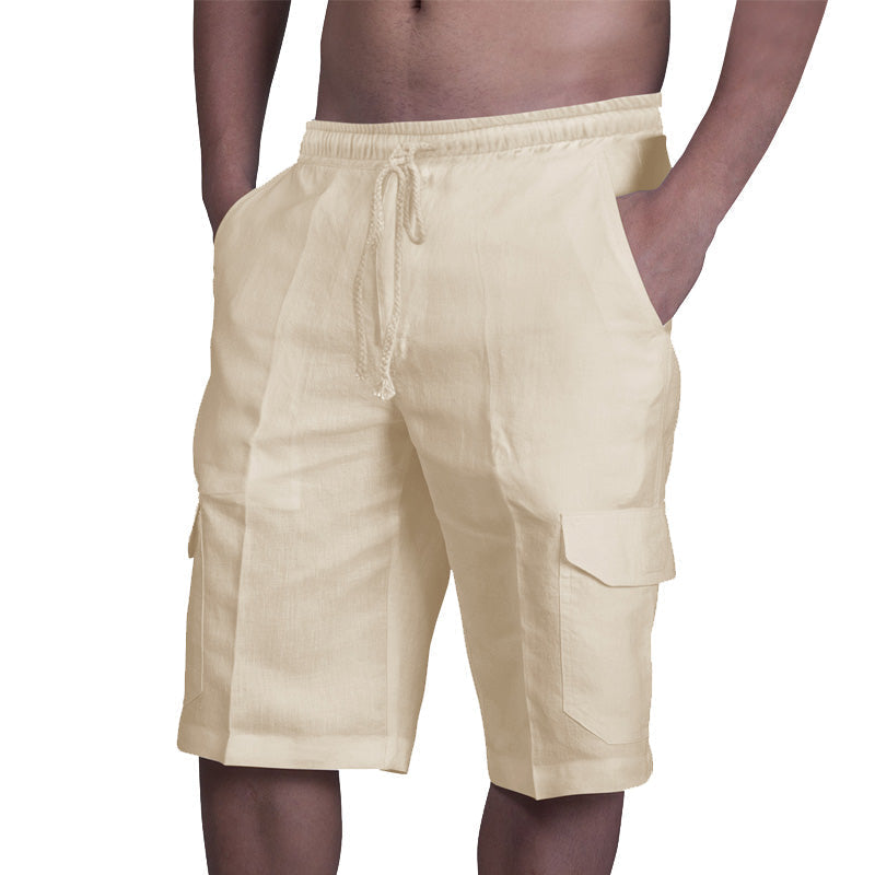 Afslappede linnedshorts (Herre)