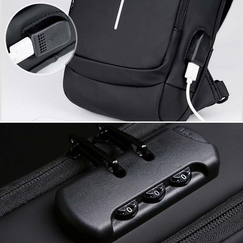 USB Opladelig Tyverisikret Sling/Skulder sportstaske