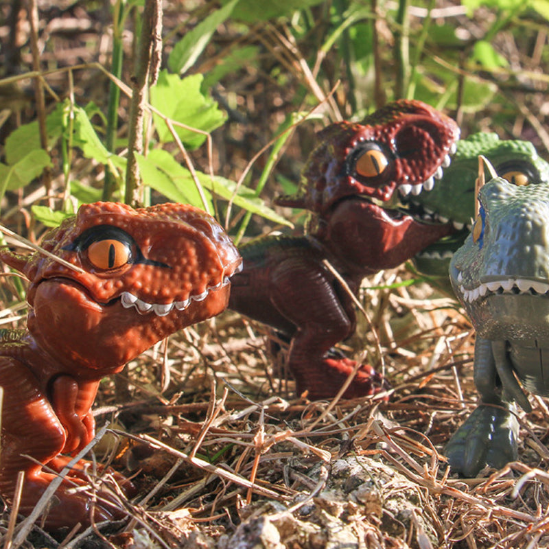 Fingerbidende Dinosaur-animeret actionfigurs legetøj