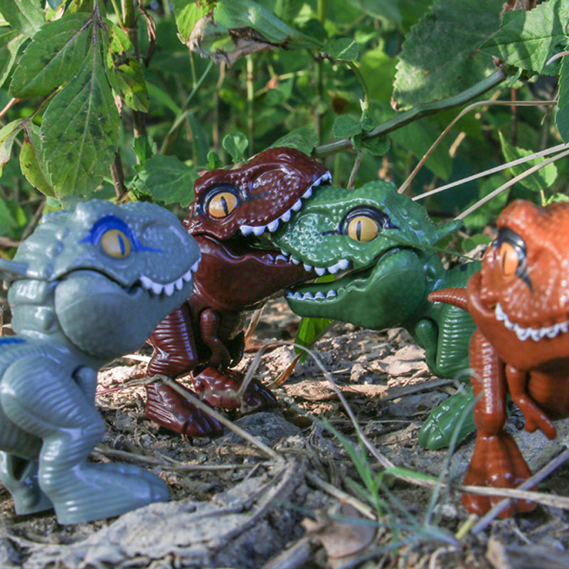 Fingerbidende Dinosaur-animeret actionfigurs legetøj