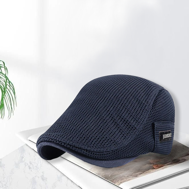 Mænds sommer Mesh Newsboy flad kasket
