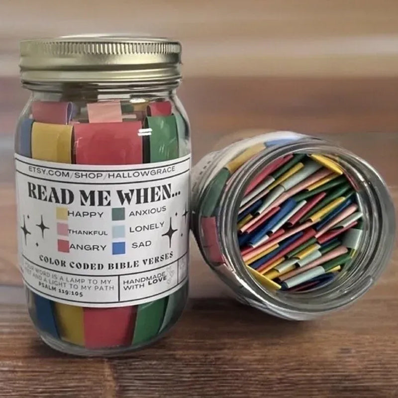 Bibelvers i glaskrukke