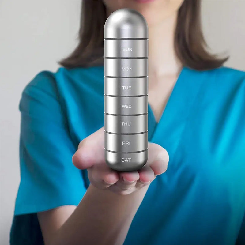 Praktisk 7 dages rejsepilleetui