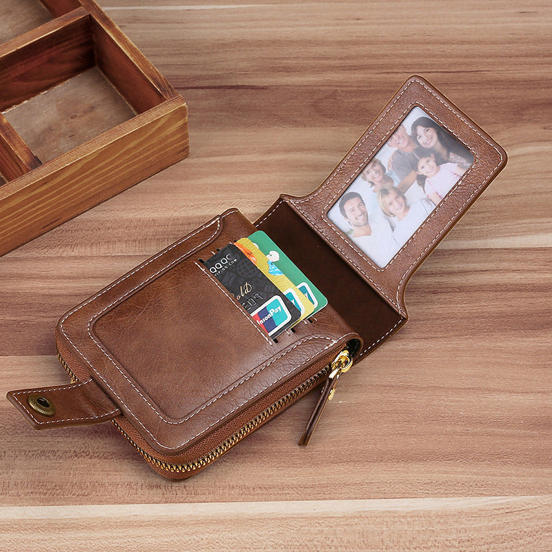 Retro multifunktionel Tri-fold pung