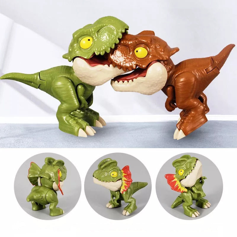 Fingerbidende Dinosaur-animeret actionfigurs legetøj