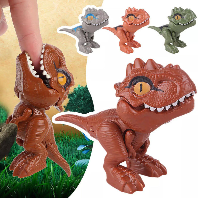Fingerbidende Dinosaur-animeret actionfigurs legetøj