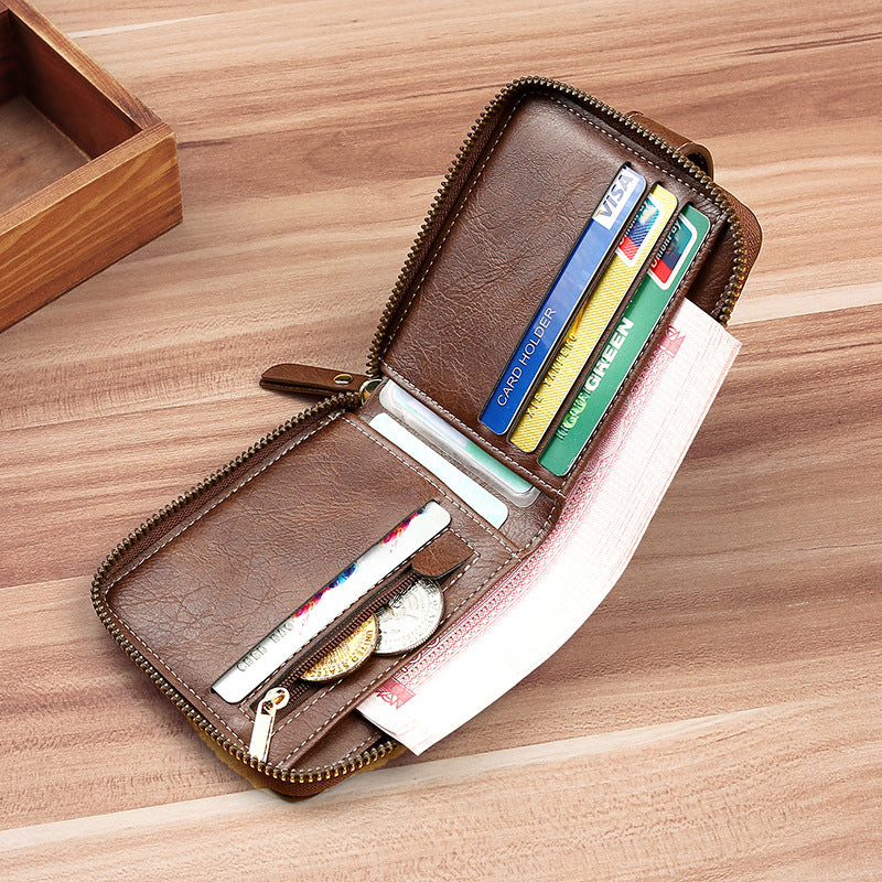 Retro multifunktionel Tri-fold pung