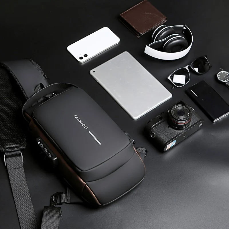 USB Opladelig Tyverisikret Sling/Skulder sportstaske
