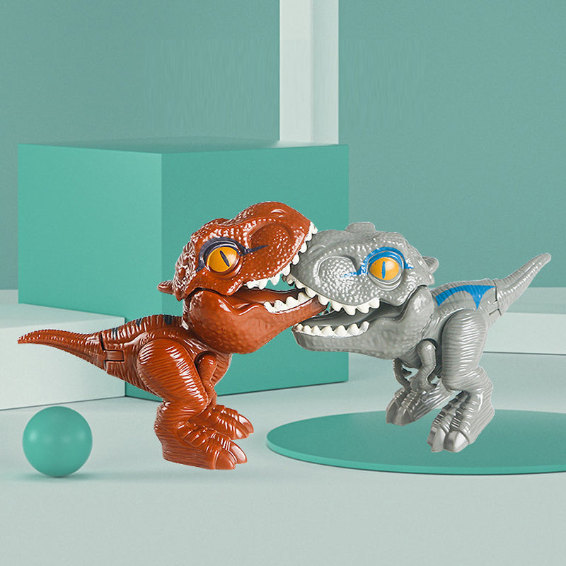 Fingerbidende Dinosaur-animeret actionfigurs legetøj