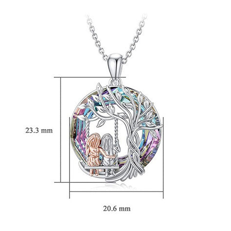 Søster på swing halskæde