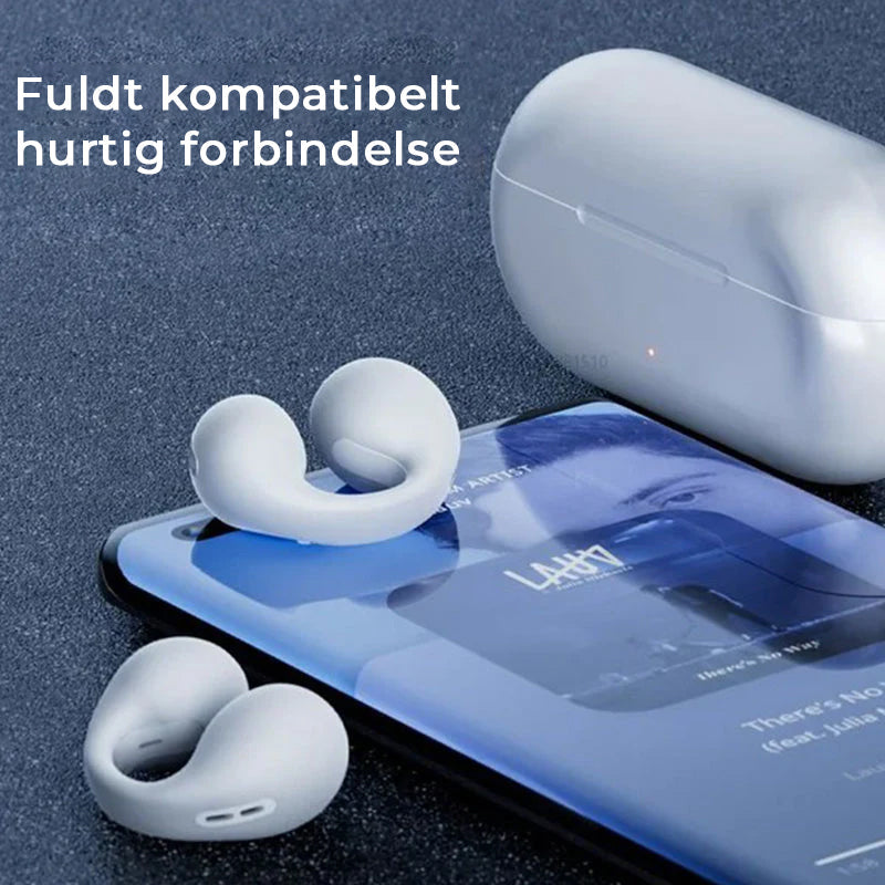 Trådløse knogleledende hovedtelefoner med øresnegl