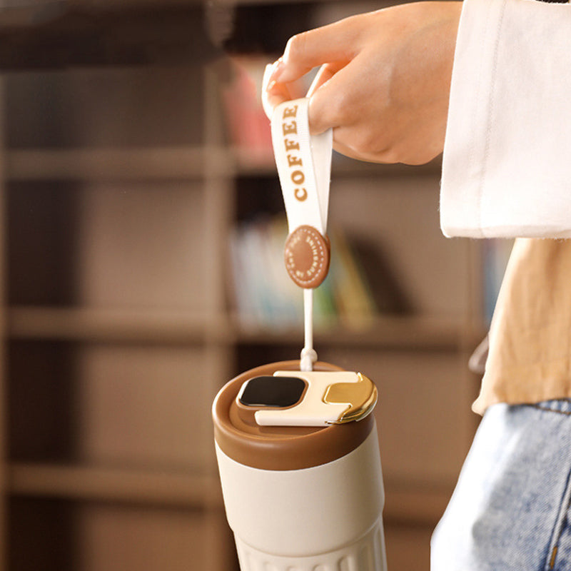 Termo kaffekrus med temperaturdisplay