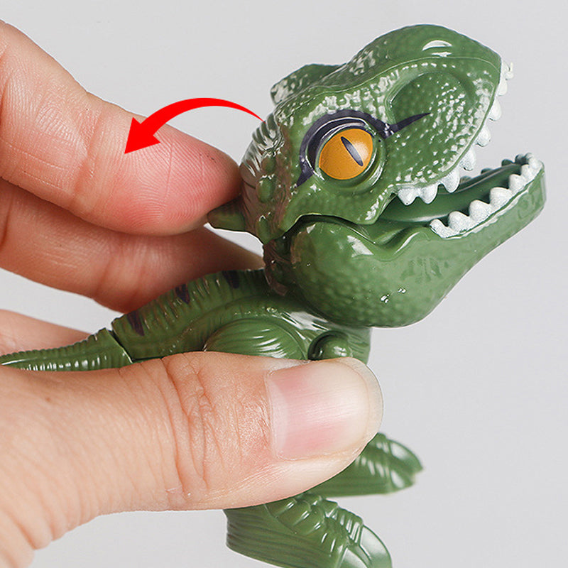 Fingerbidende Dinosaur-animeret actionfigurs legetøj