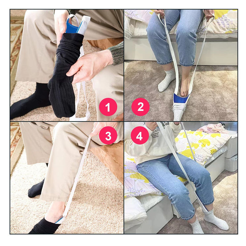 Hjælpemiddel til sokker