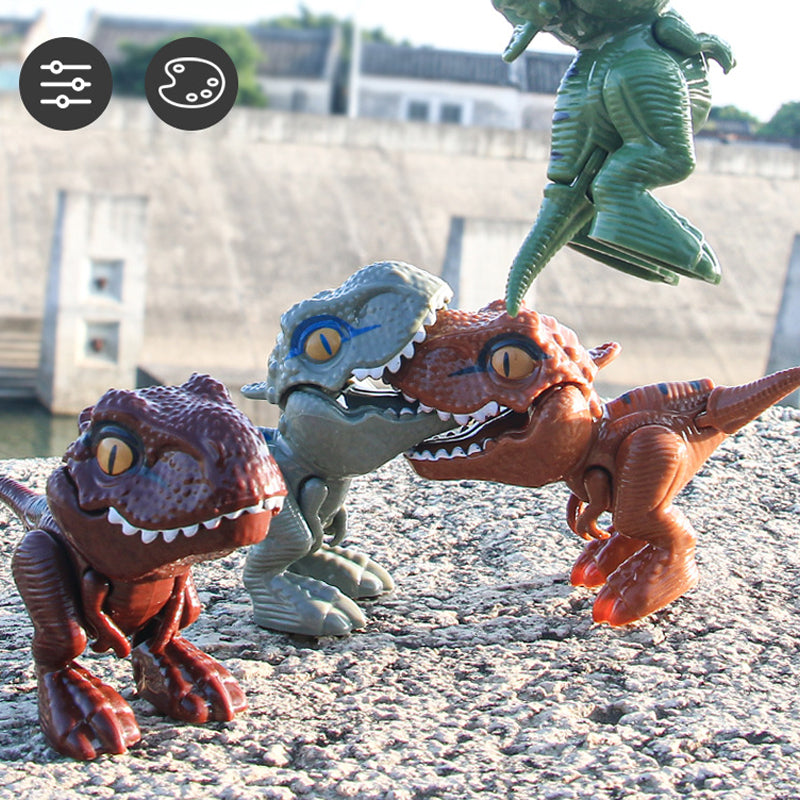 Fingerbidende Dinosaur-animeret actionfigurs legetøj